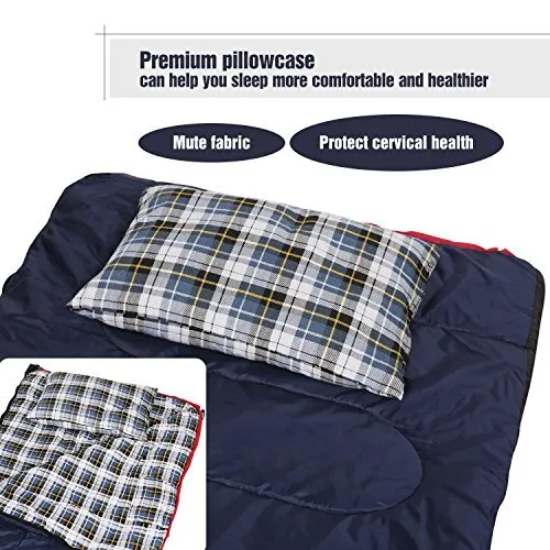 REDCAMP Outdoor Camping Pillow Lightweight, Flannel Travel Pillow