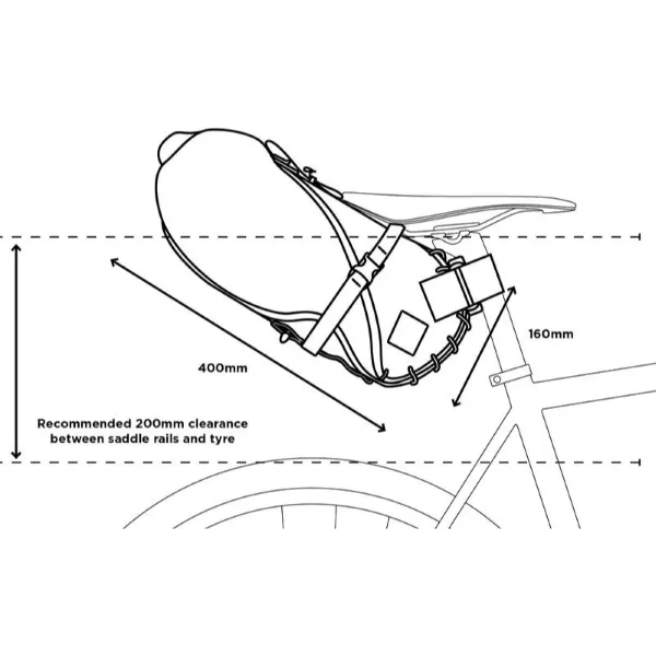 Restrap 8L Saddle Bag