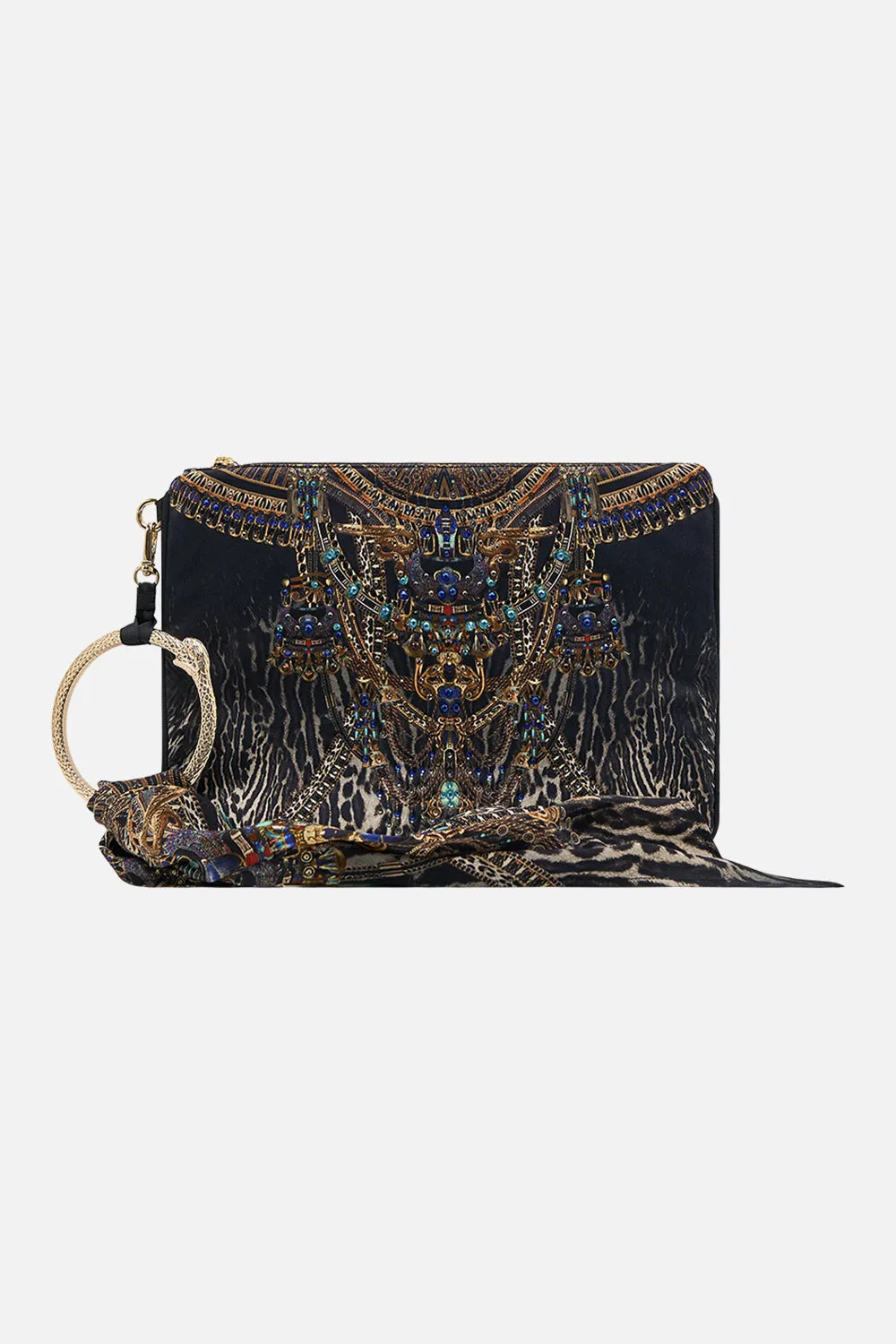 RING SCARF CLUTCH CAT WORSHIP