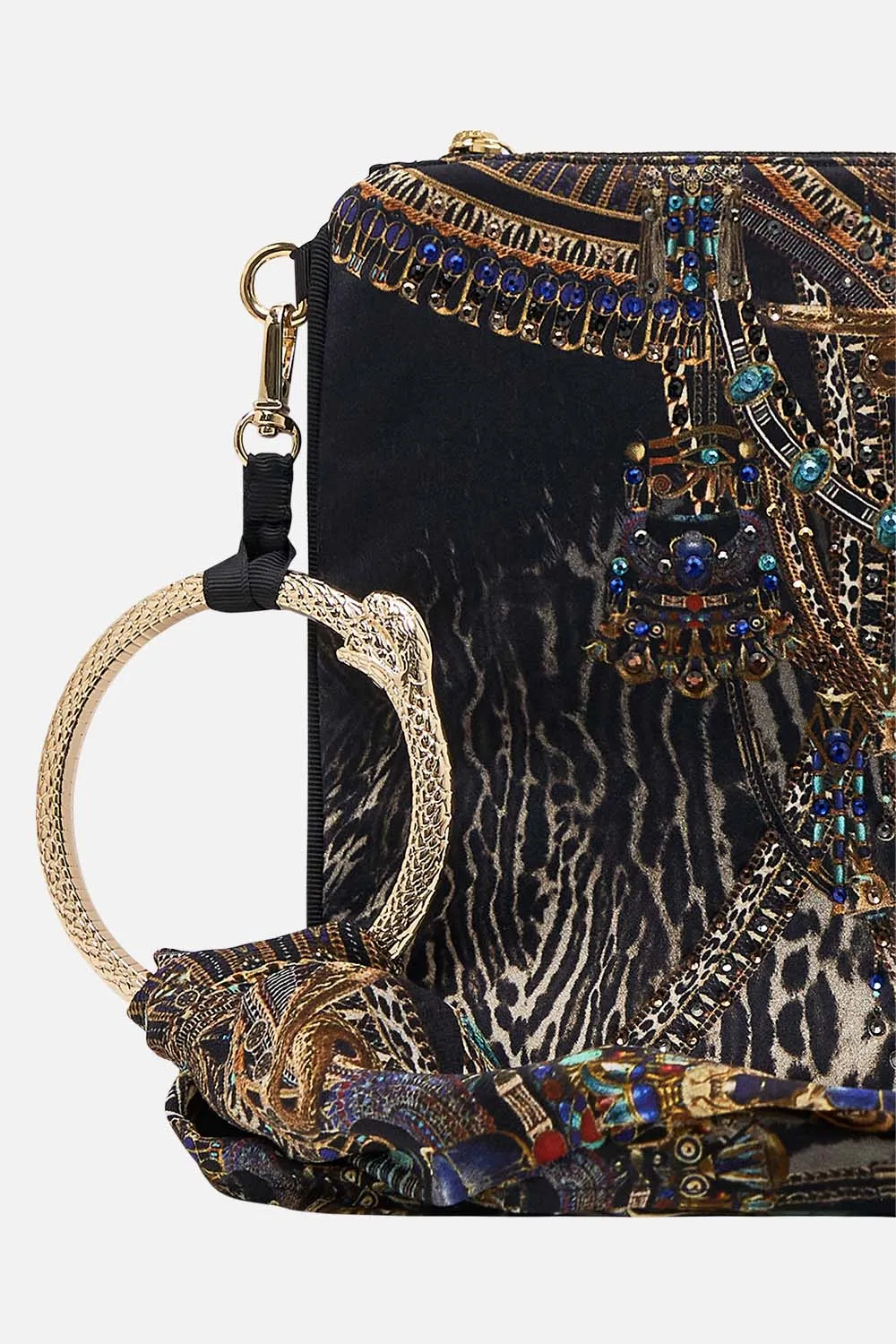 RING SCARF CLUTCH CAT WORSHIP
