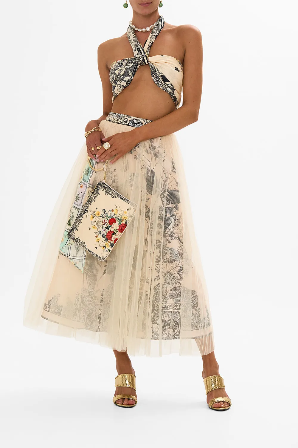 RING SCARF CLUTCH ETCHED INTO ETERNITY