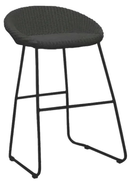 Santorini Lloyd Loom curved back Stool (Wholesale Price)