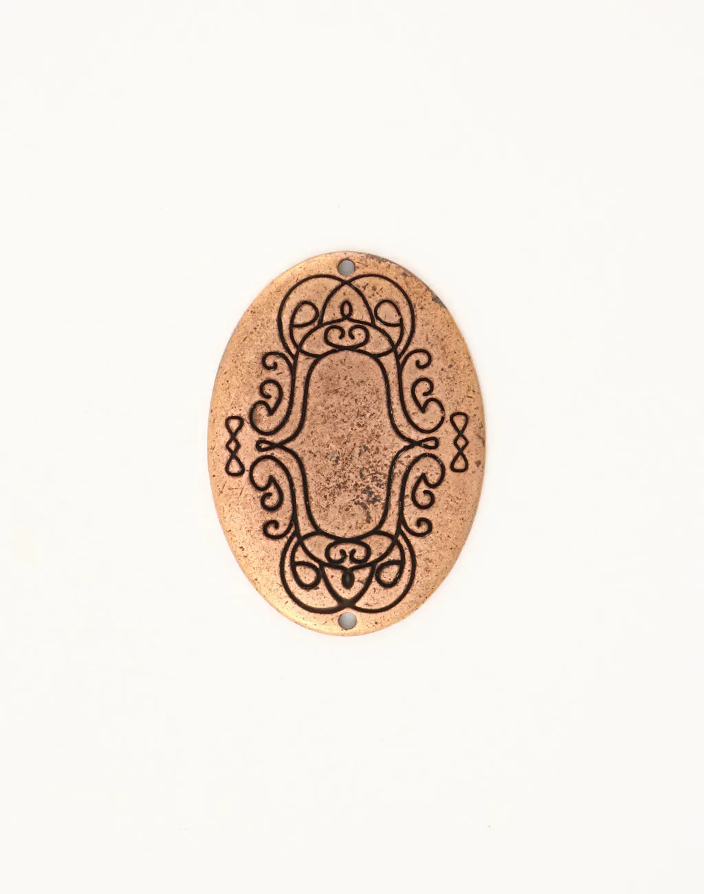 Scrolled Oval, 36x26mm, (1pc)