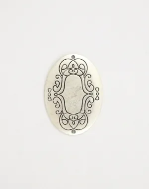 Scrolled Oval, 36x26mm, (1pc)