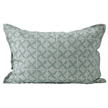 Sedona Celadon Linen Cushion | 35 x 55cm
