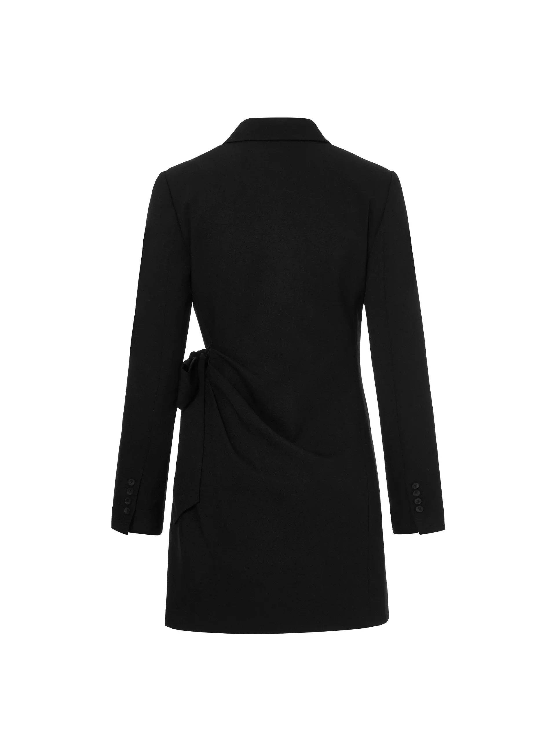 Slim Fit Wrap Bow Blazer Dress