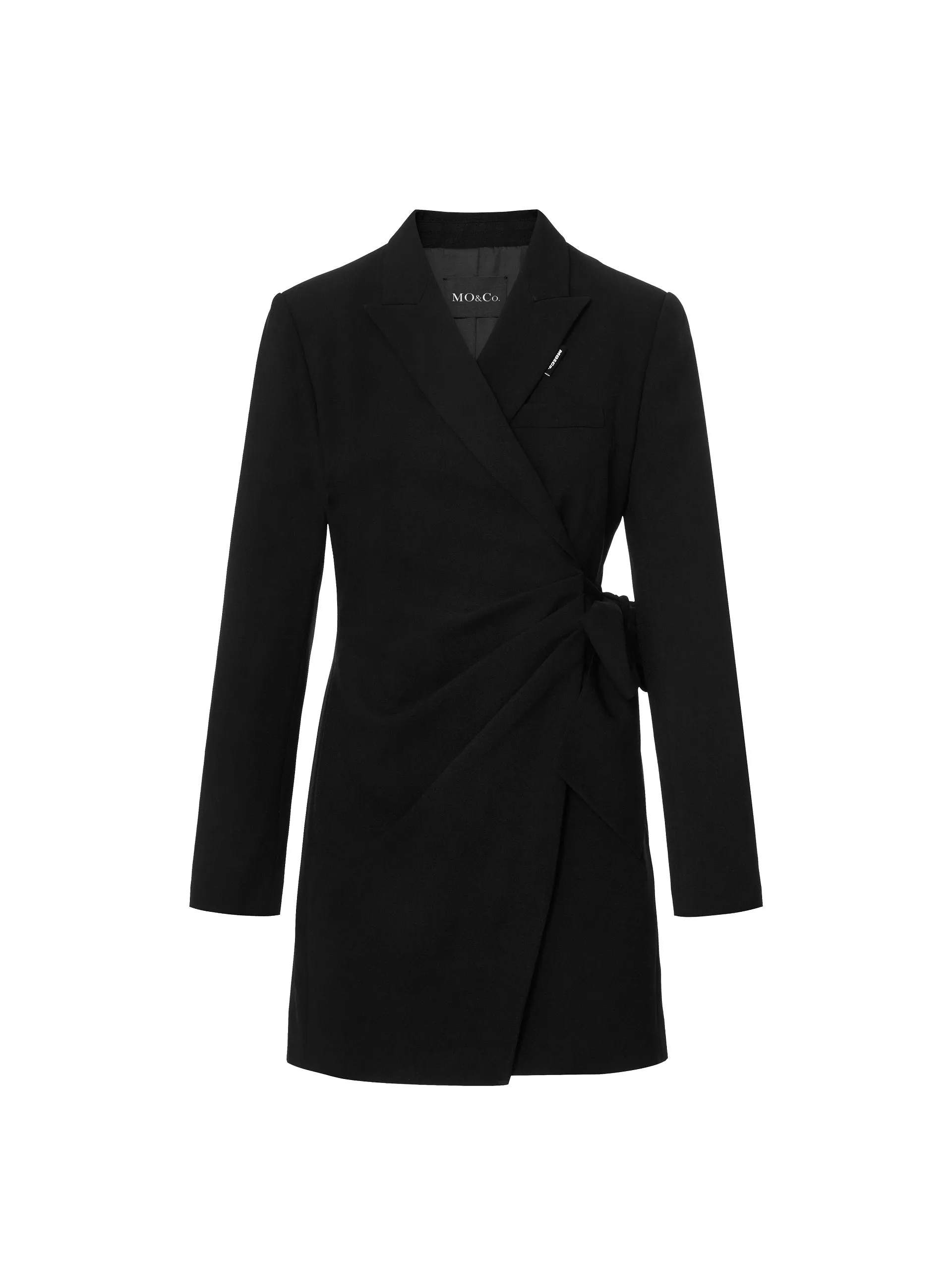 Slim Fit Wrap Bow Blazer Dress