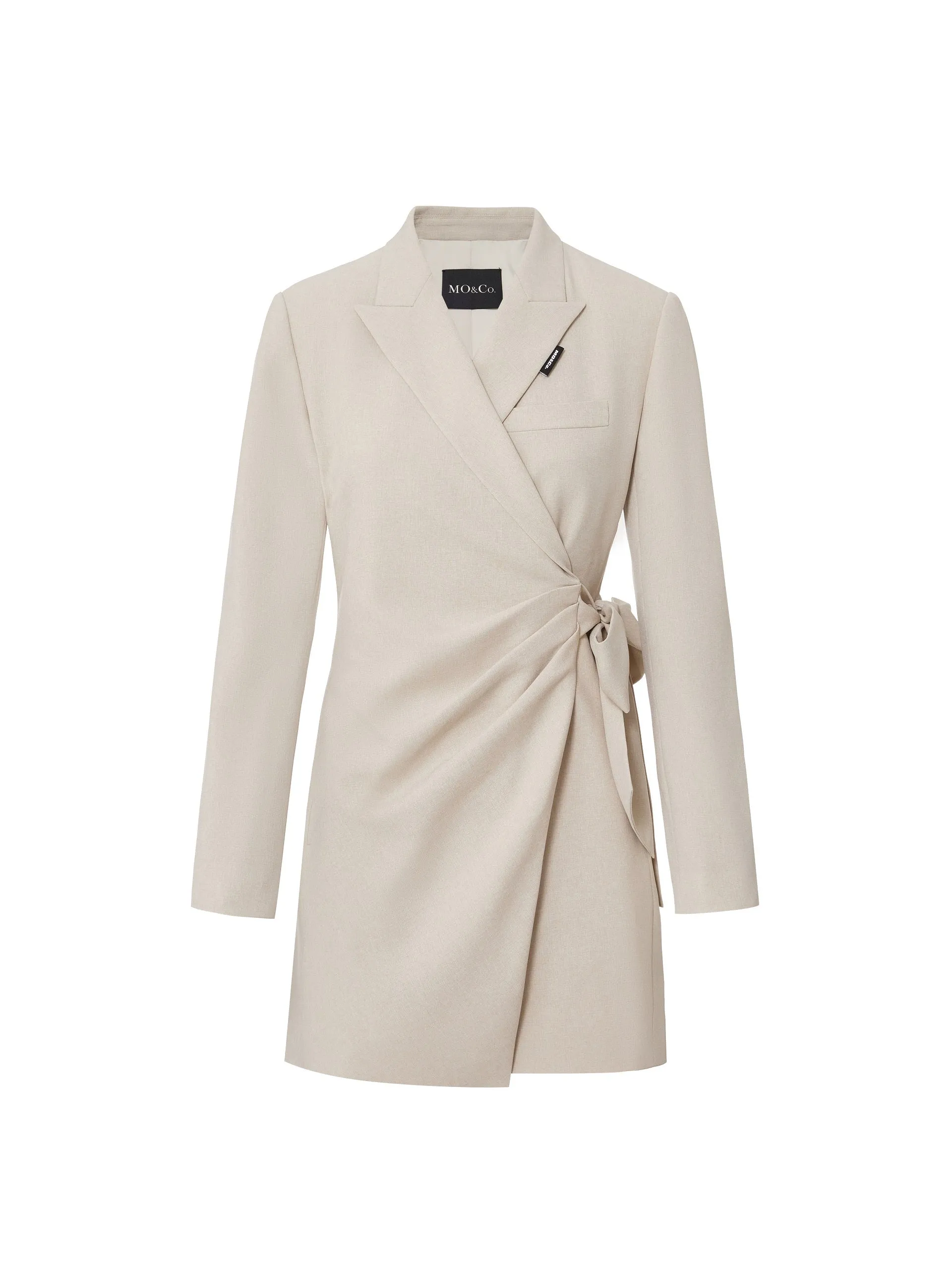 Slim Fit Wrap Bow Blazer Dress