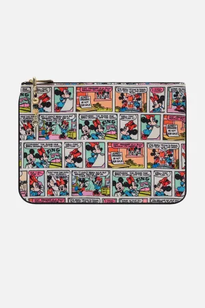 SMALL CANVAS CLUTCH A TRIP DOWN THE COMIC STRIP