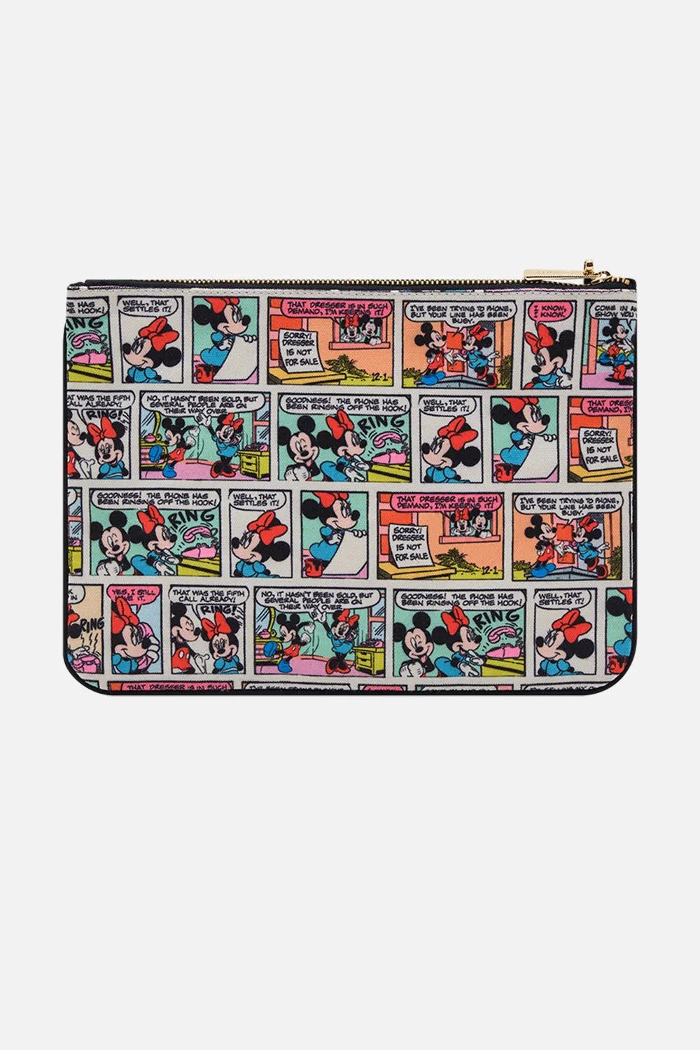 SMALL CANVAS CLUTCH A TRIP DOWN THE COMIC STRIP