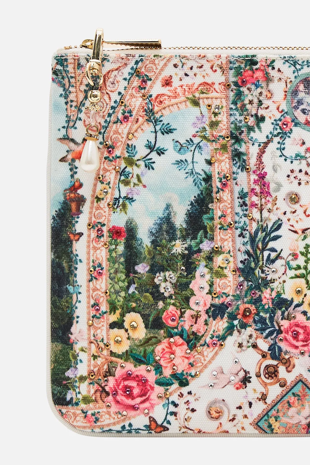 SMALL CANVAS CLUTCH RENAISSANCE ROMANCE