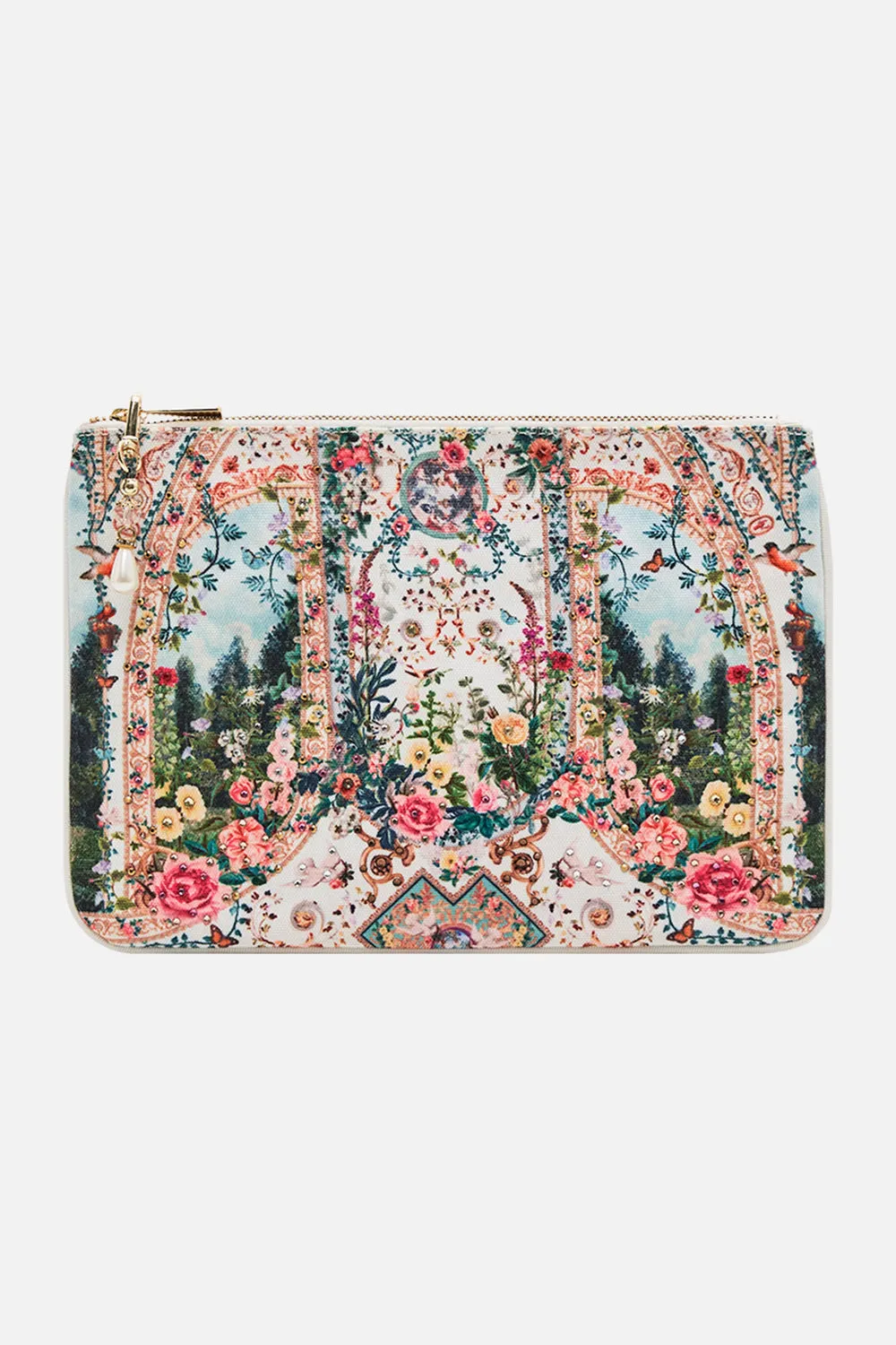 SMALL CANVAS CLUTCH RENAISSANCE ROMANCE
