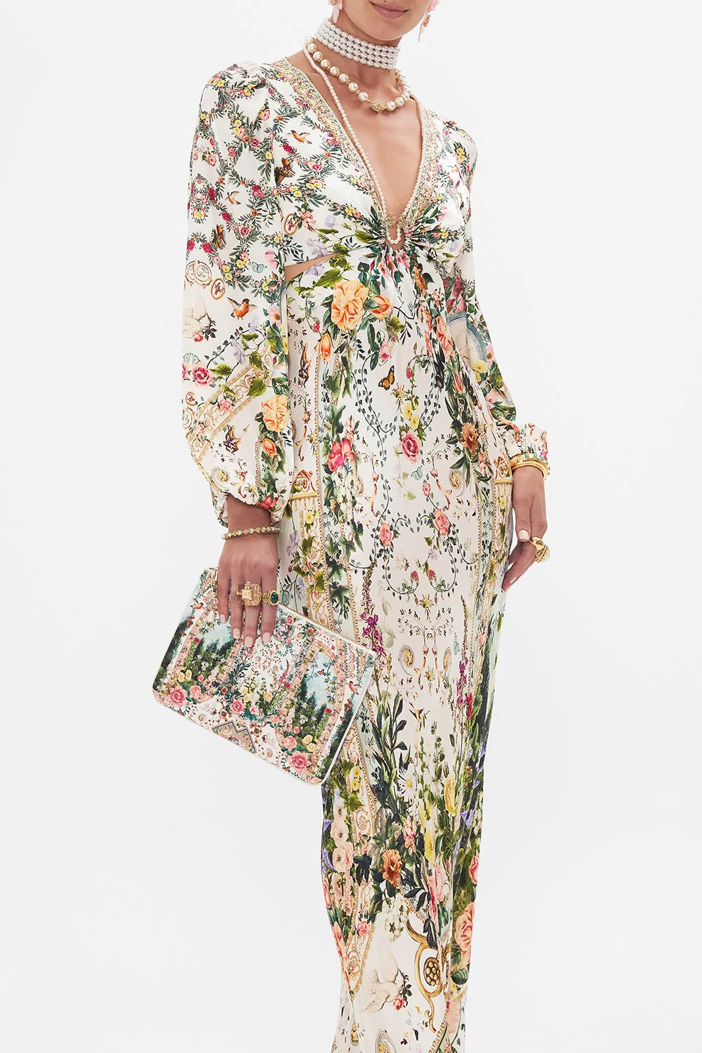 SMALL CANVAS CLUTCH RENAISSANCE ROMANCE