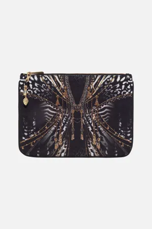 SMALL CANVAS CLUTCH UNTAMED ROYALTY