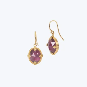 Small Tourmaline 18k One-of-a-Kind Earrings