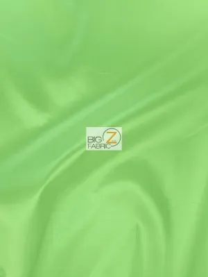 Solid Polyester Taffeta Fabric - Lime - 50 Yard Bolt/Roll