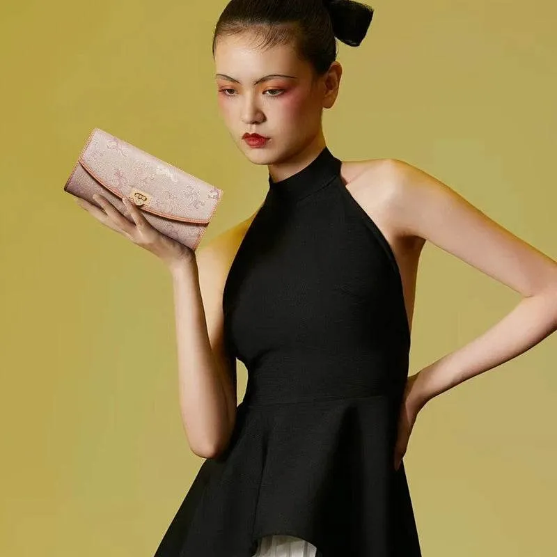 Song Brocade Color-Woven Silk Clutch Bag Evening Bag