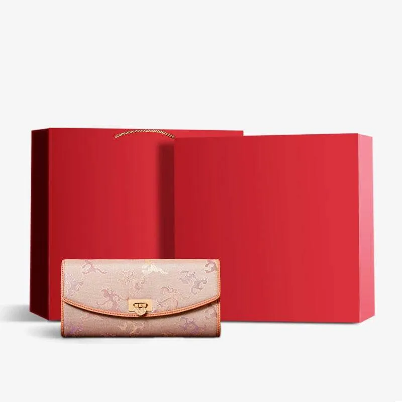 Song Brocade Color-Woven Silk Clutch Bag Evening Bag