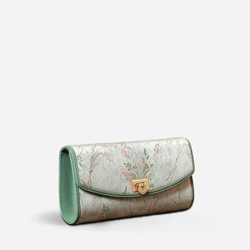 Song Brocade Color-Woven Silk Clutch Bag Evening Bag