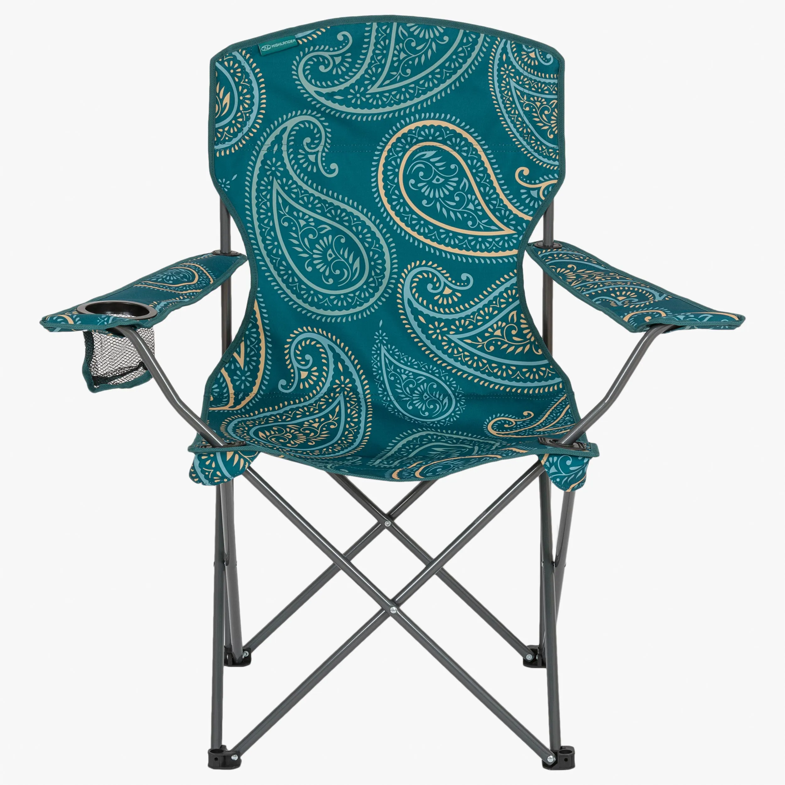 Stirling Camping Chair, 2 Pack, Paisley Teal