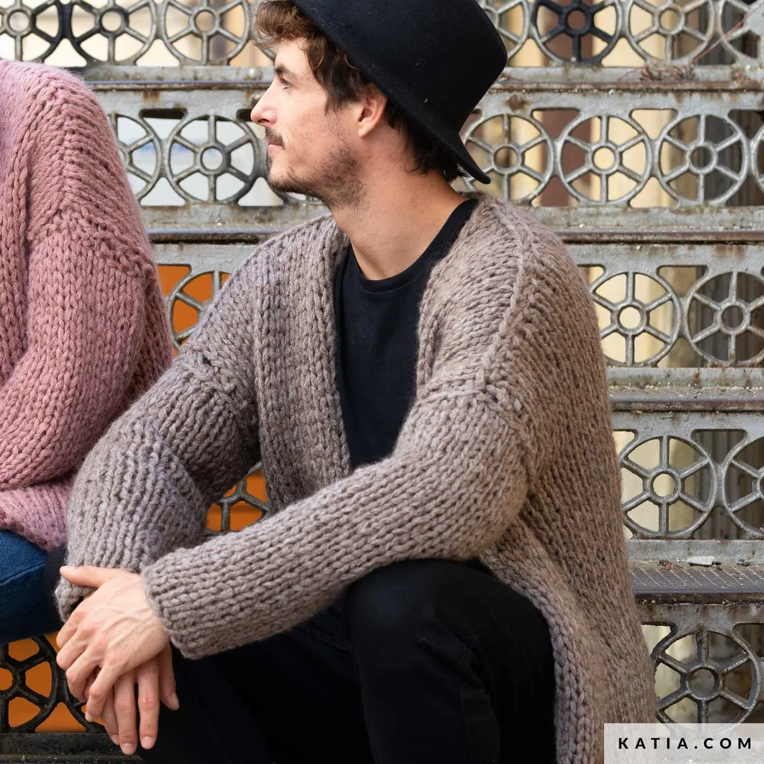 STRICK-BOX Strickjacke aus dicker Ingenious Big Wolle von Katia zum selber stricken
