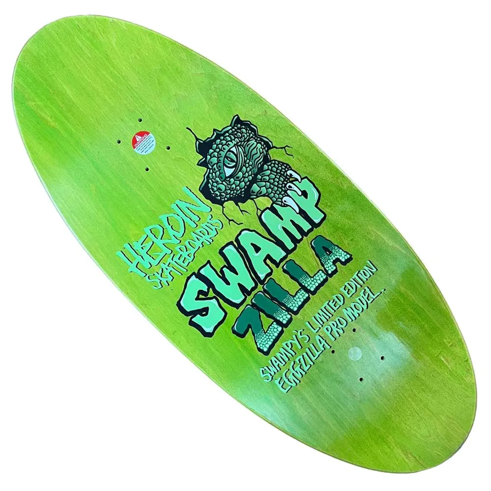 Swampys Eggzilla 13x30.75 Heroin Deck Shaped Swamp Monsters