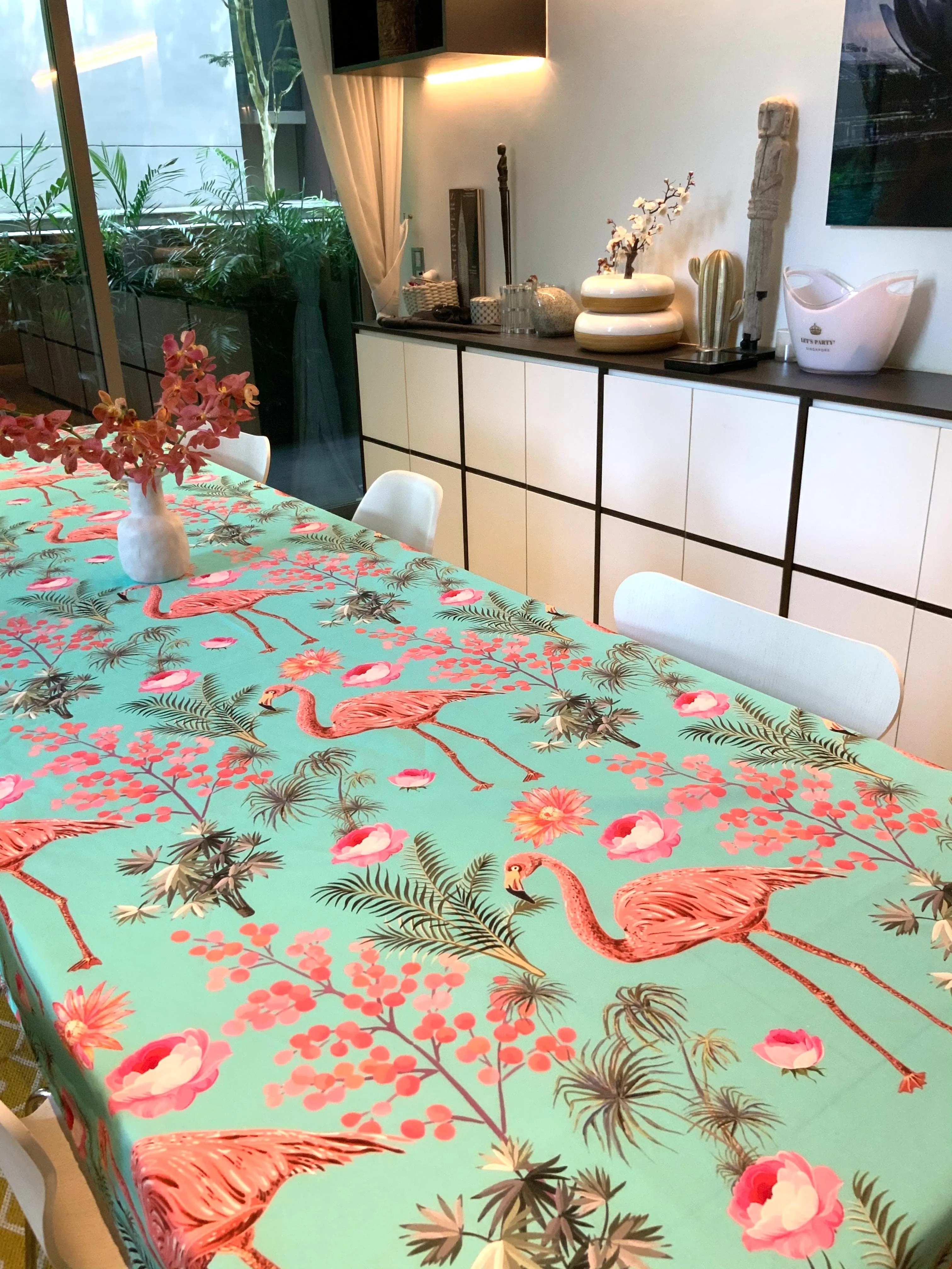 Tablecloth Linen Flamingo - 2 sizes