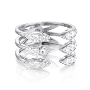 Tacori Triple Stacked Surfboard Ring SR199