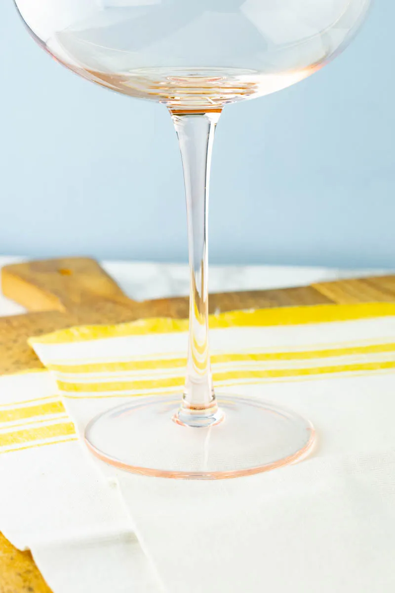 Tall Pink Champagne Coupes — Set of 2