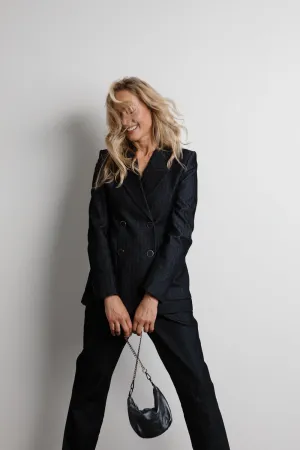teardrop  | gunmetal evening bag