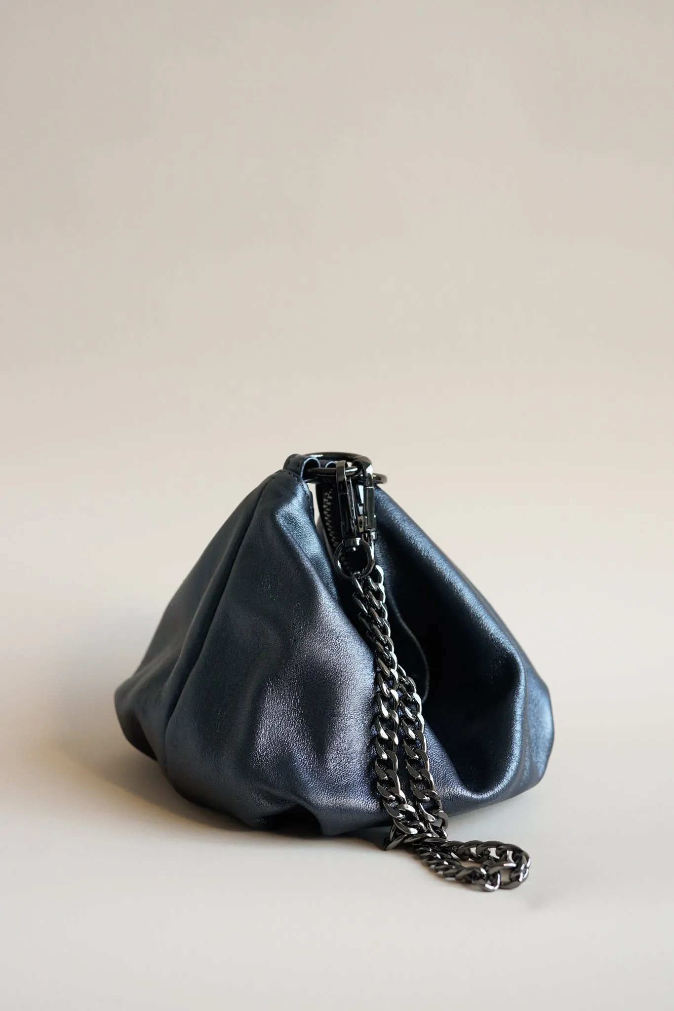 teardrop  | gunmetal evening bag