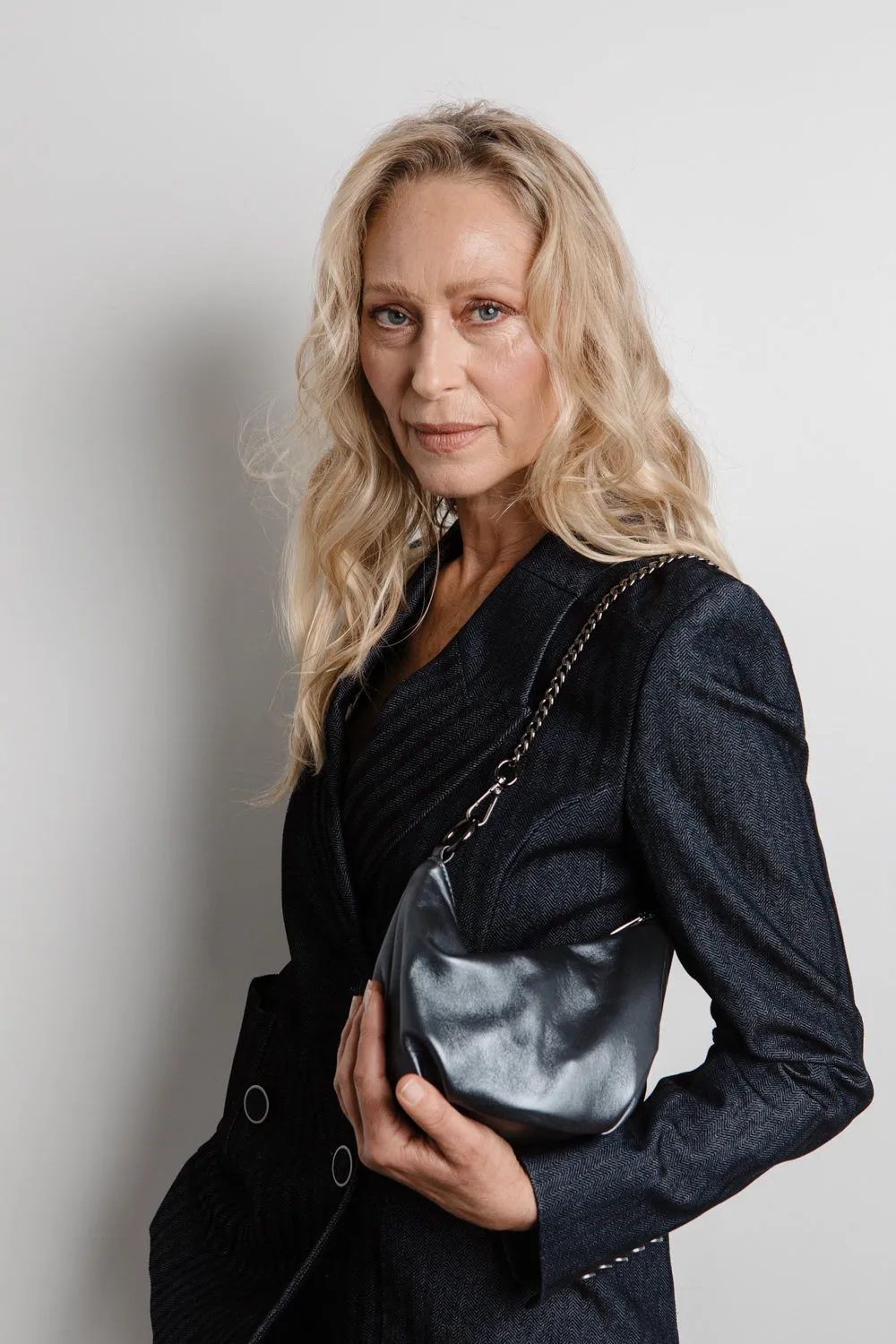 teardrop  | gunmetal evening bag