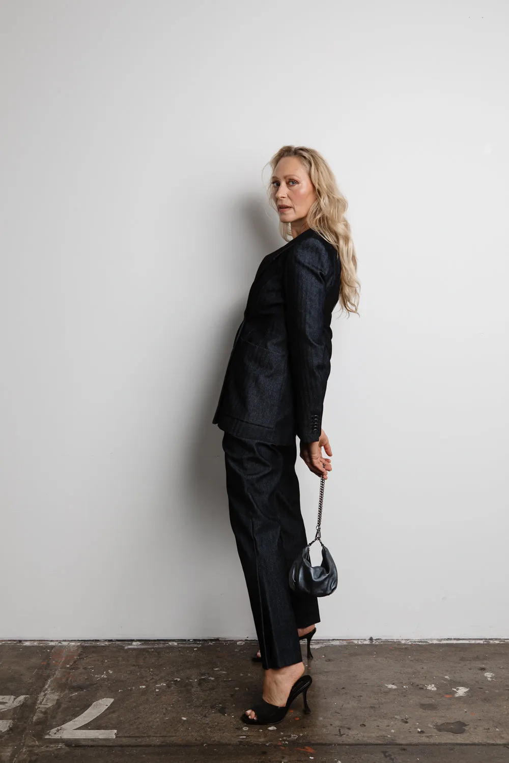 teardrop  | gunmetal evening bag