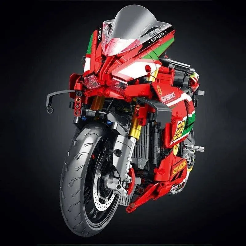 Tech MOC Ducati V4R Sport Motorcycle Bricks Toys 85004