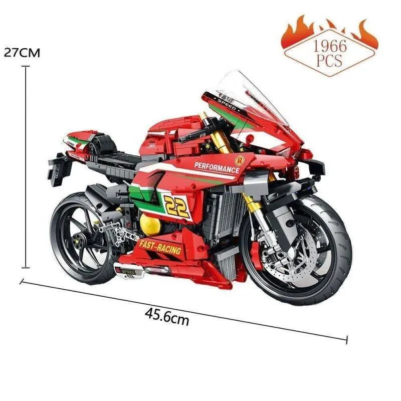 Tech MOC Ducati V4R Sport Motorcycle Bricks Toys 85004