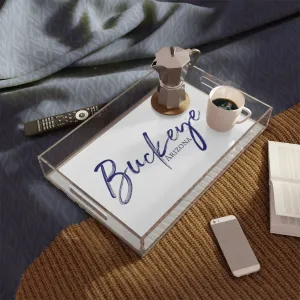 The Elegantly Bold Buckeye Acrylic Serving Tray