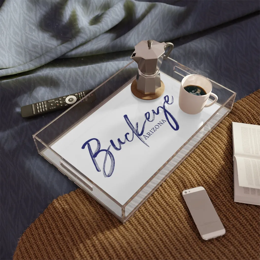 The Elegantly Bold Buckeye Acrylic Serving Tray