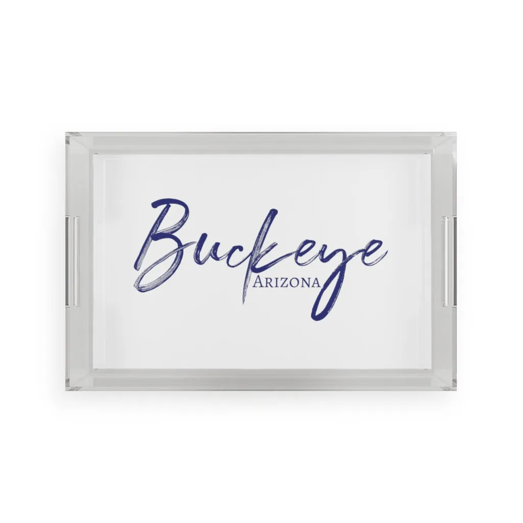 The Elegantly Bold Buckeye Acrylic Serving Tray