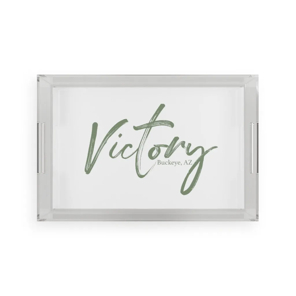 The Elegantly Bold Victory of Verrado Acrylic Serving Tray