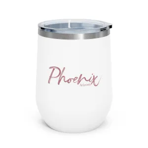 The Elegantly Rose Gold Phoenix Arizona Insulated Wine Tumbler