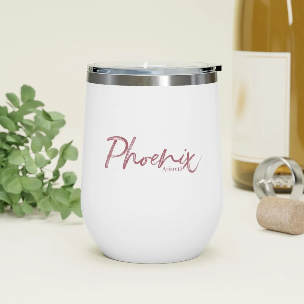 The Elegantly Rose Gold Phoenix Arizona Insulated Wine Tumbler