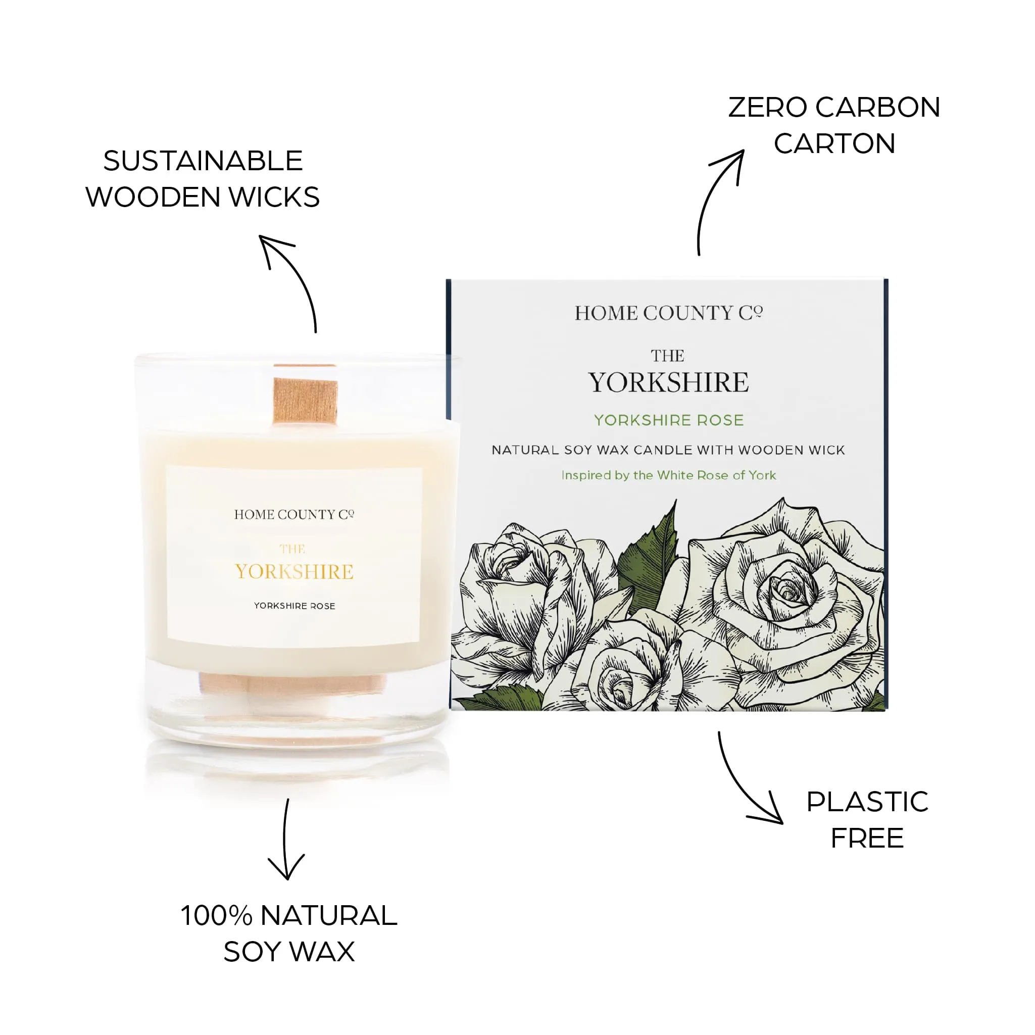 The Yorkshire - Yorkshire Rose Candle