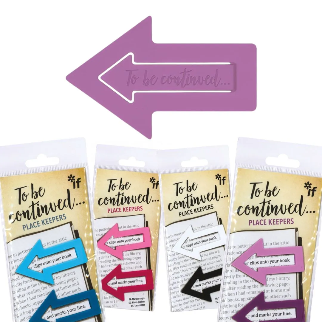 To Be Continued... Bookmarks Pink