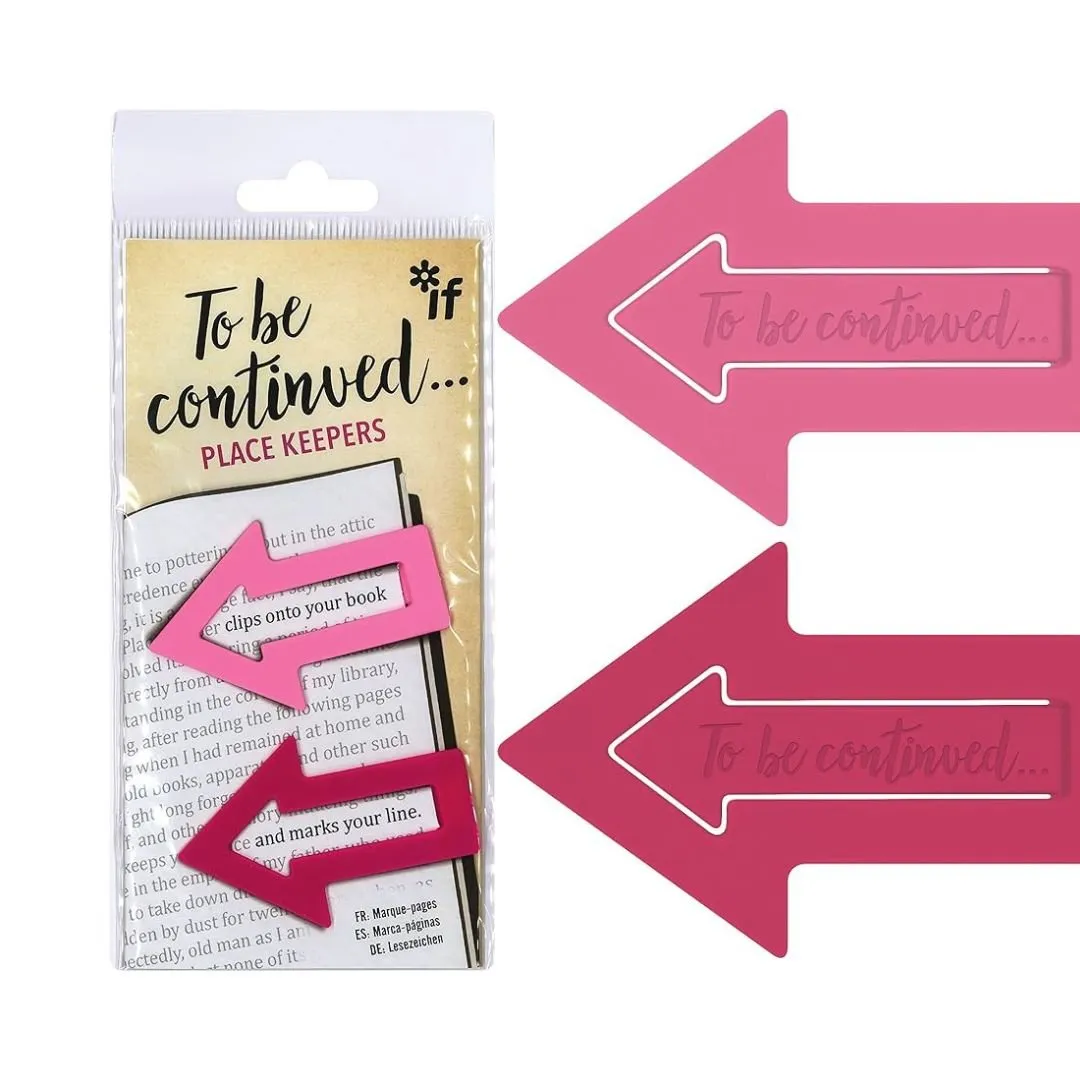 To Be Continued... Bookmarks Pink