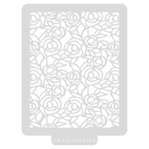 Tonic Studios - Rose Garden Background Stencil - 5002e