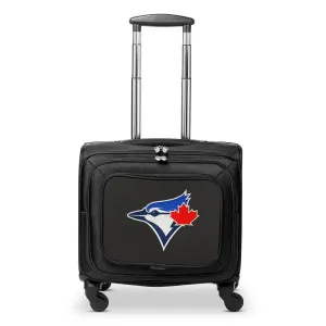Toronto Blue Jays 14" Black Wheeled Laptop Overnighter