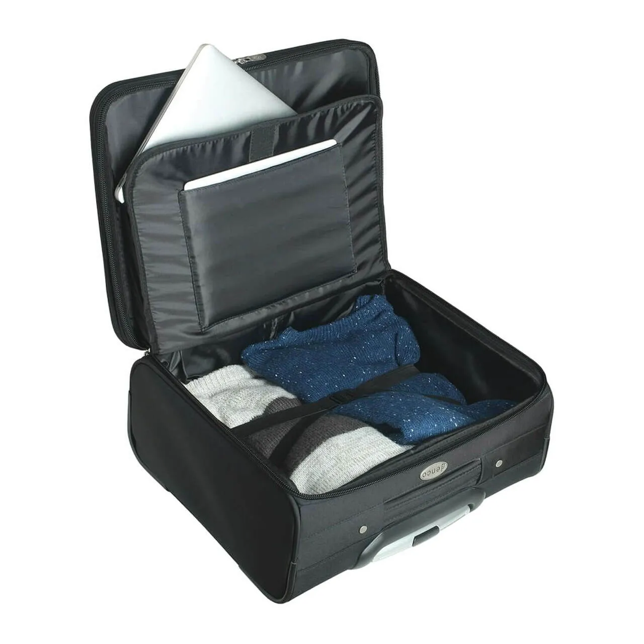 Toronto Blue Jays 14" Black Wheeled Laptop Overnighter