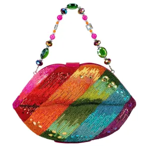 UC Luxe: Kiss the Rainbow Beaded Handbag
