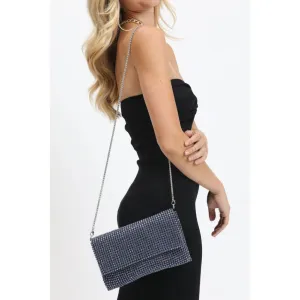 Vivi Rhinestone Evening Bag | Blue