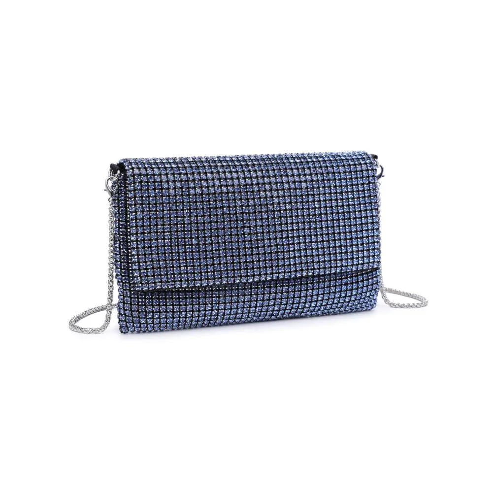 Vivi Rhinestone Evening Bag | Blue